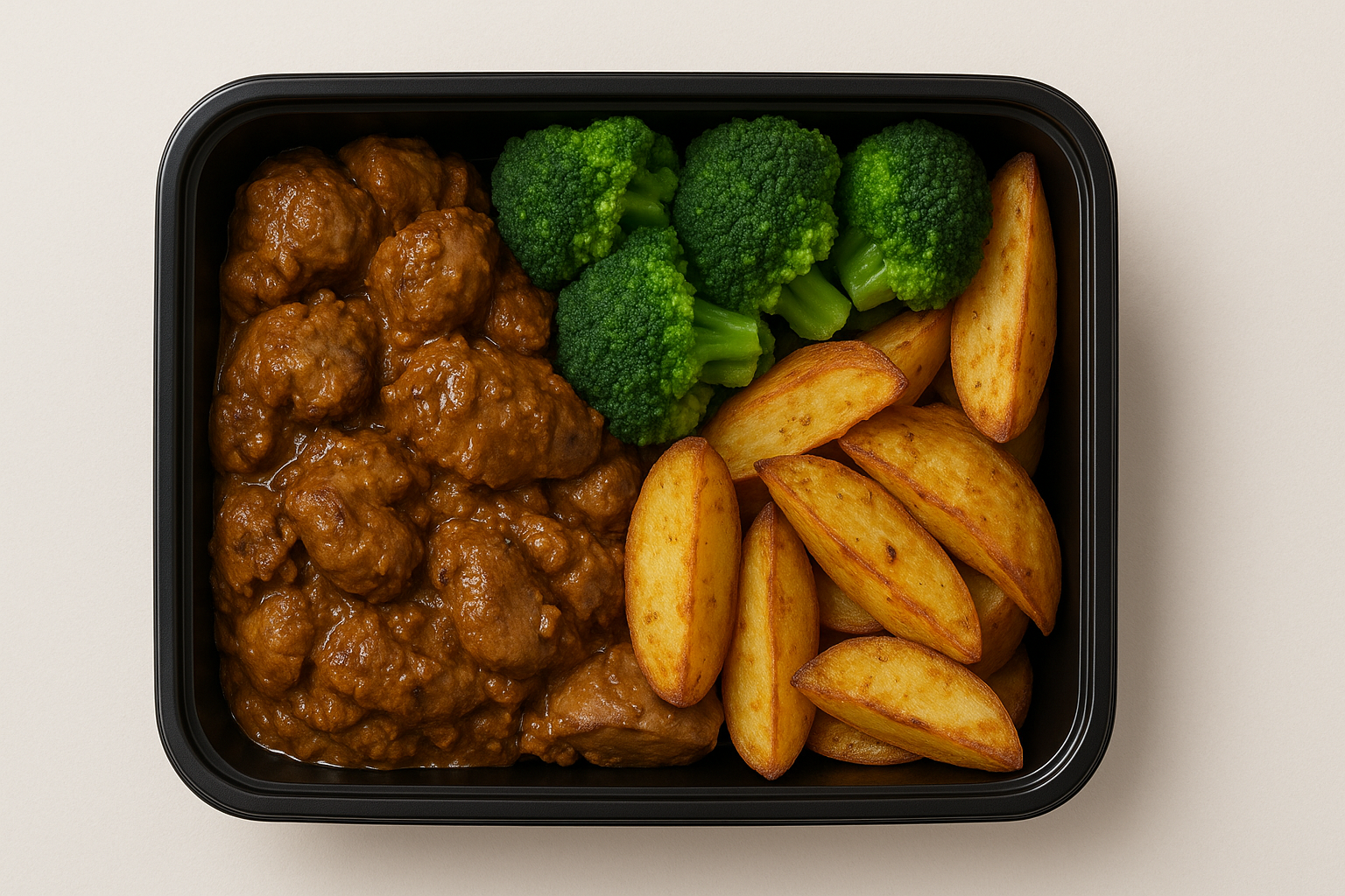 Rinderhüfte mit Butter-Kartoffelpüree und Karotten